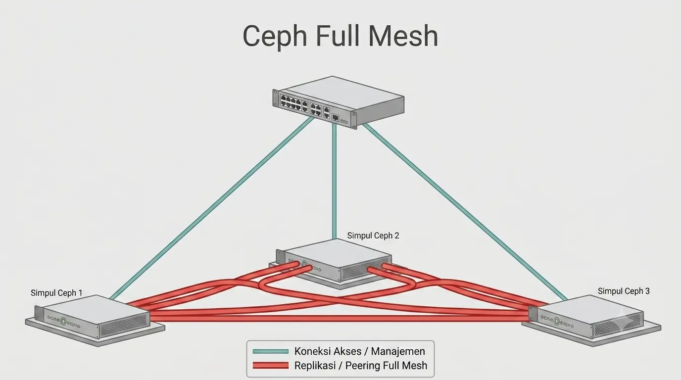 Ceph Full Mesh Network di Proxmox VE