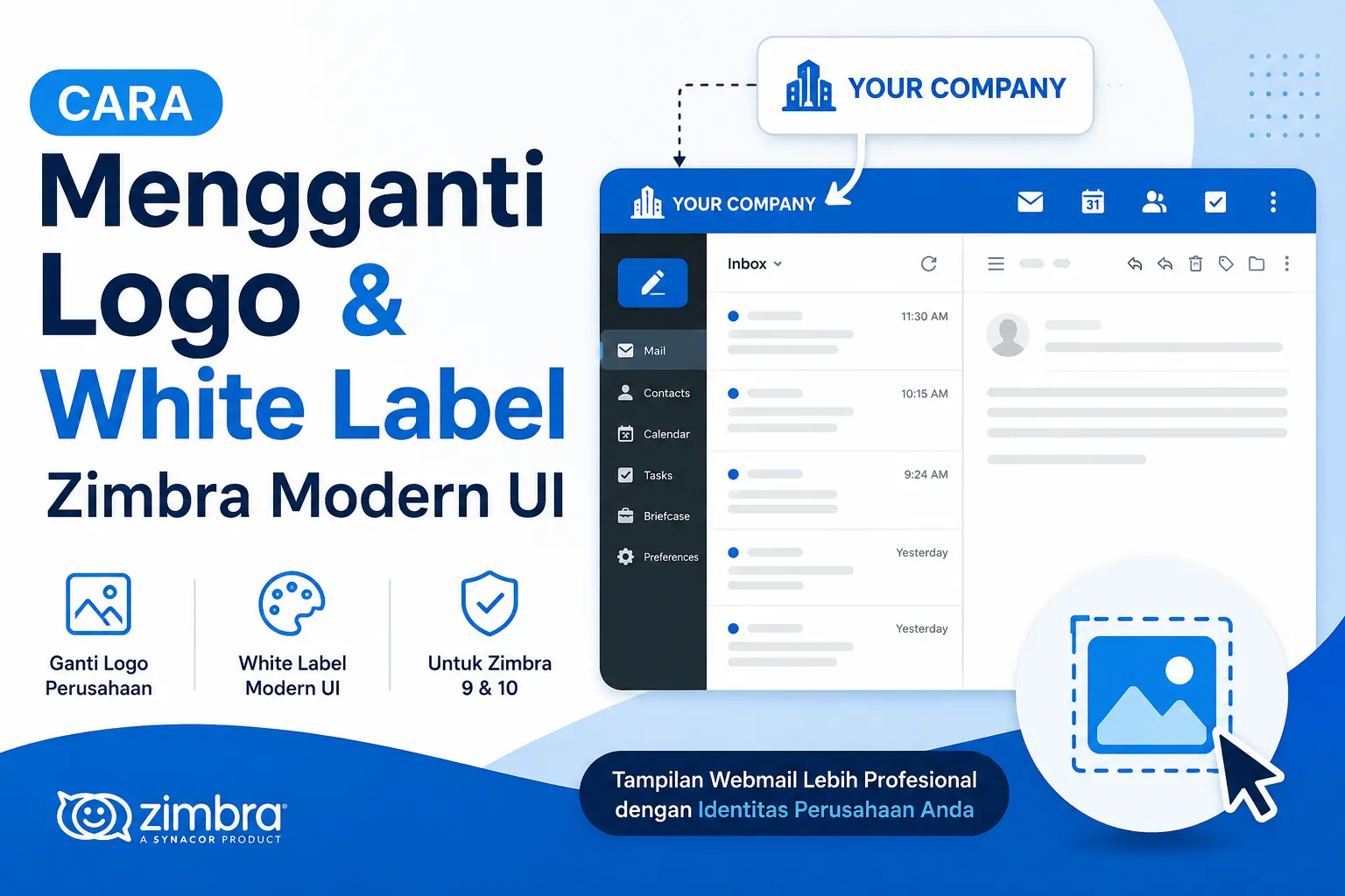 Mengganti Logo & White Label Zimbra Modern UI