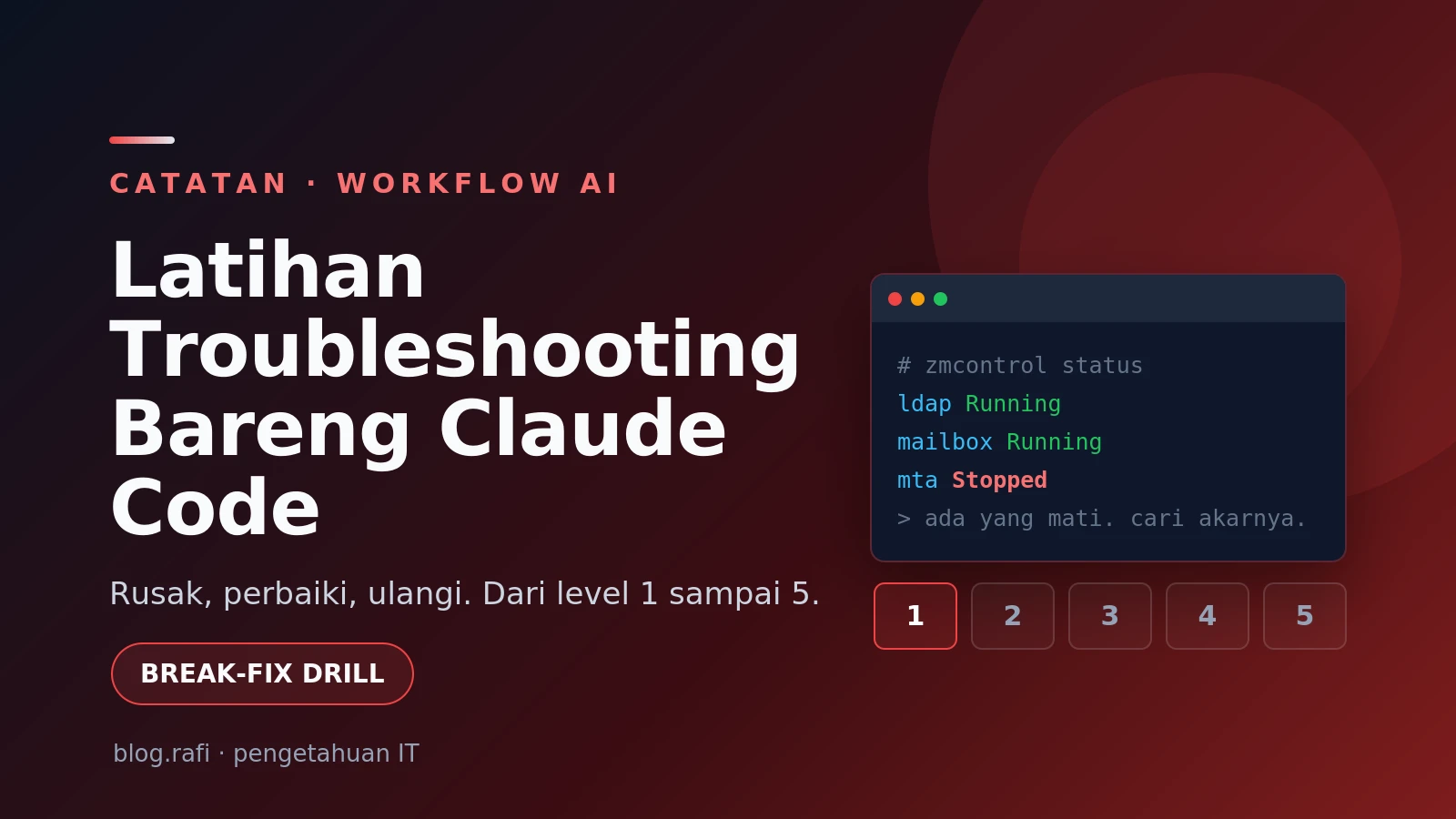 Latihan Troubleshooting dengan Claude Code