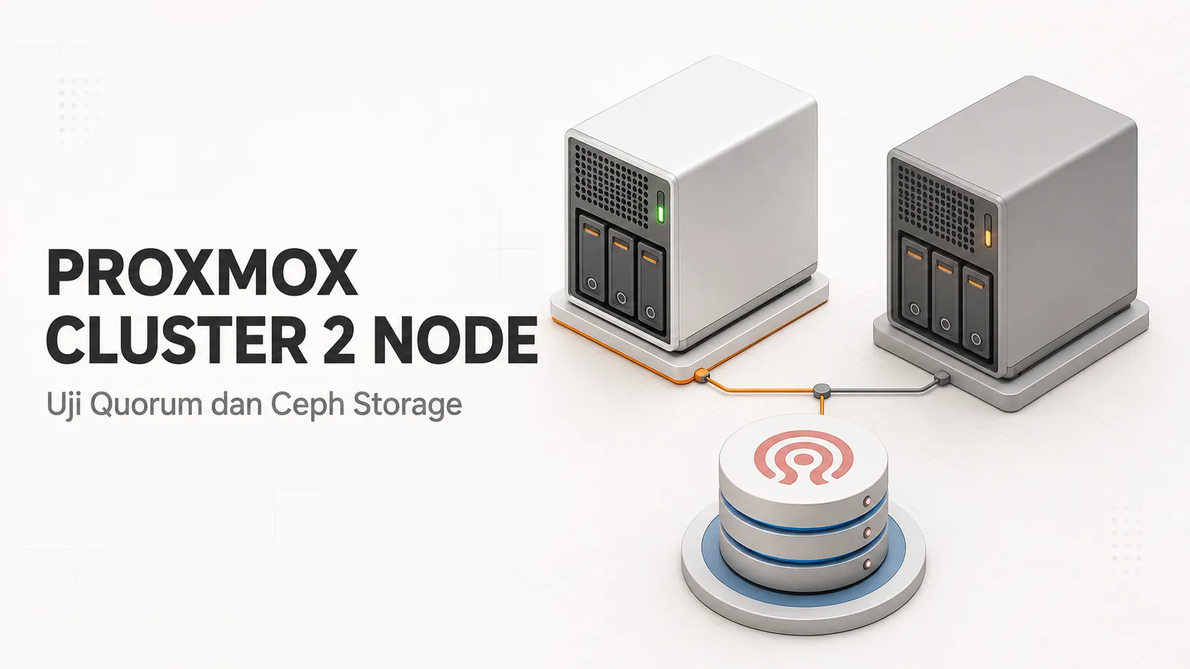 Membangun dan Menguji Proxmox Cluster 2 Node dengan Ceph Storage